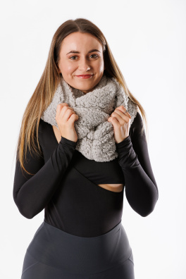 GoldBee Kruhová Šála Doba Ledová Silver (Barva Silver, Velikost M)