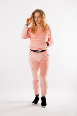 GoldBee Fluffy Tepláky Salmon (Barva Salmon, Velikost L)