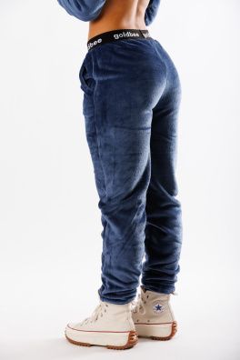 GoldBee Fluffy Tepláky Jeans (Barva Jeans, Velikost L)