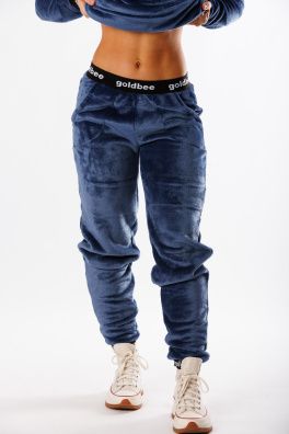 GoldBee Fluffy Tepláky Jeans (Barva Jeans, Velikost L)