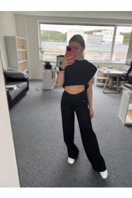 GoldBee Kalhoty Classic Black (Barva Black, Velikost S)