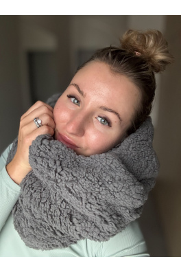 GoldBee Kruhová Šála Doba Ledová Light Grey (Barva Light Grey, Velikost M)