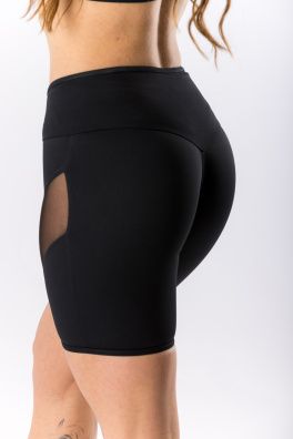 GoldBee Kraťásky Mesh Nylon Black (Barva Black, Velikost L)