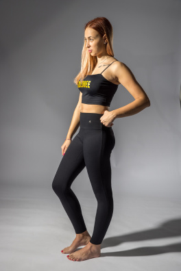 GoldBee Legíny B3 Zateplené Black (Barva Black, Velikost L)