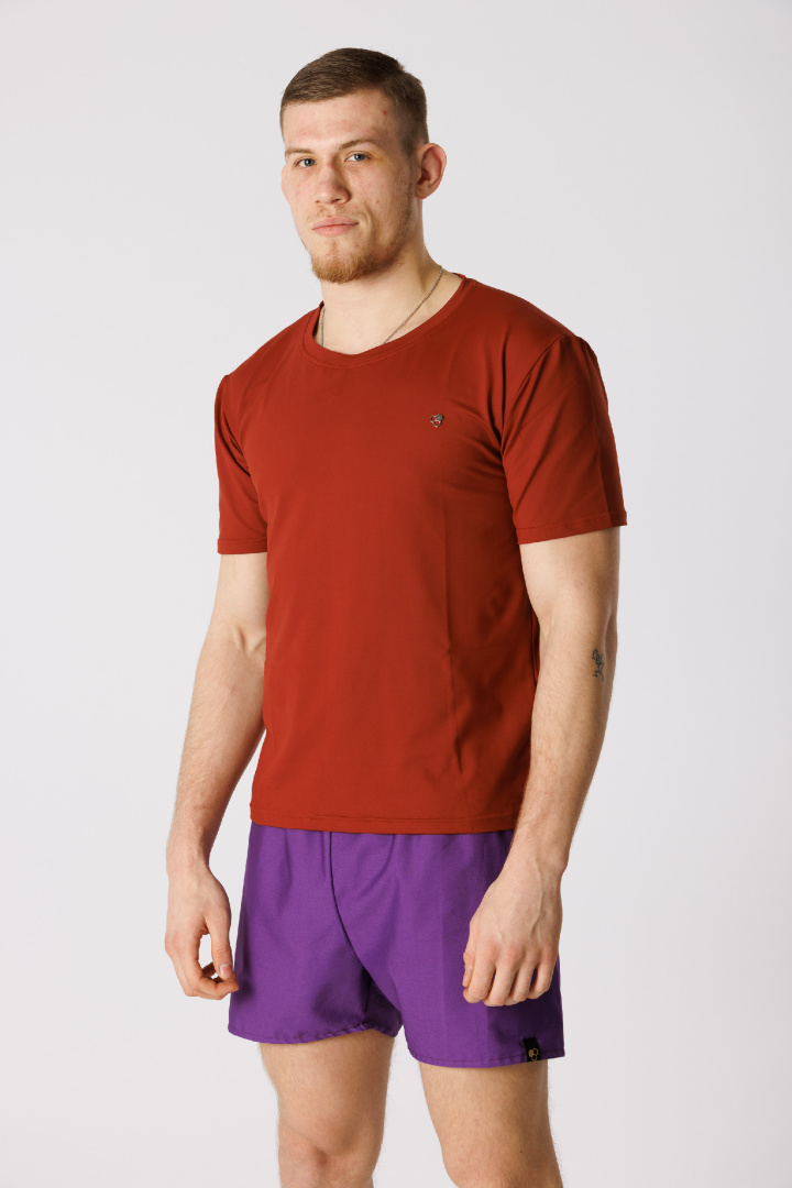 GoldBee Pánske Športové Tričko Red (Barva Red, Velikost L)