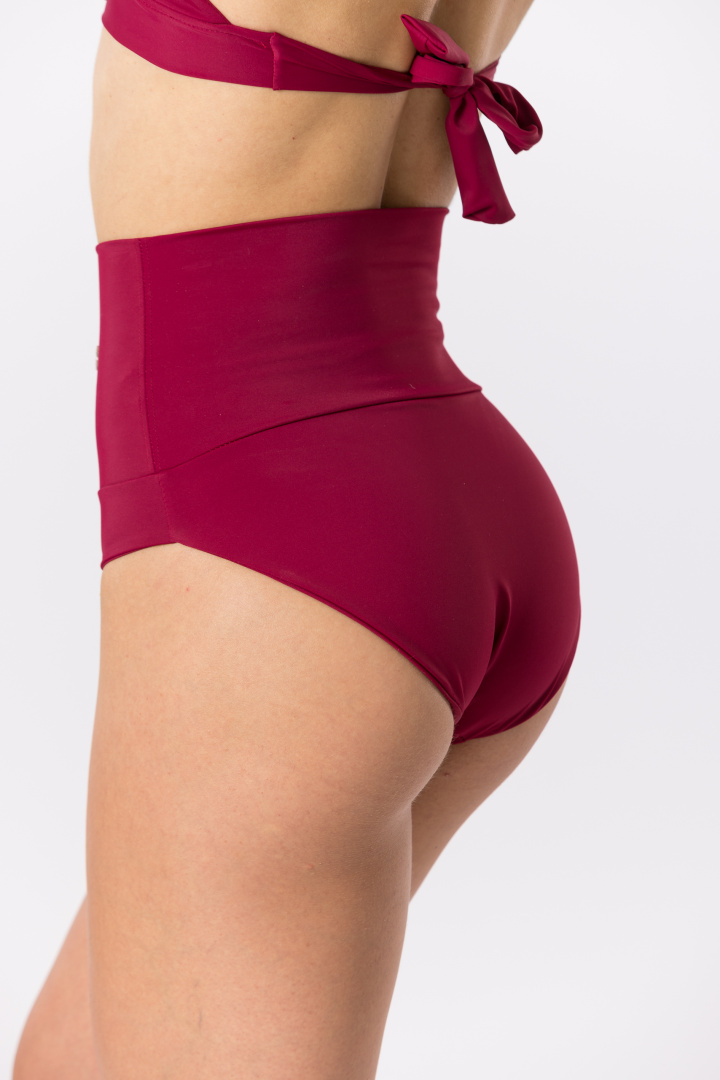 GoldBee Plavky Sťahovacie Nohavičky Bordo (Barva Bordo, Velikost 3XL)
