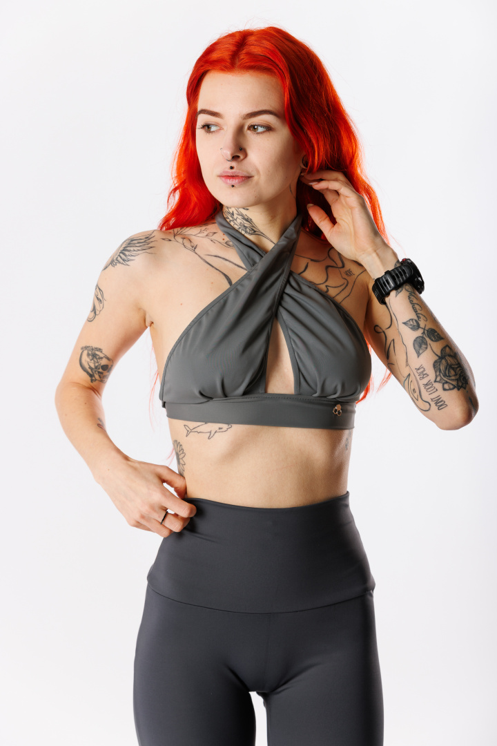 GoldBee Plavky Cross Vrchný Diel Beton Grey (Barva Beton Grey, Velikost L)