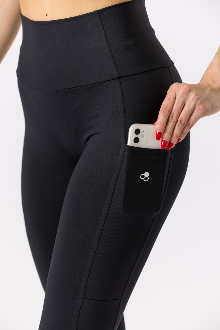 GoldBee Legíny S Vreckom Lycra Black (Barva Black, Velikost L)