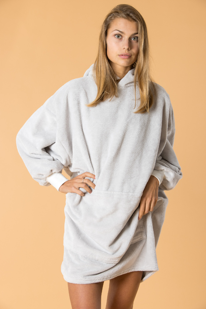 GoldBee Wellness Mikina Doba Ľadová Light Grey (Barva Light Grey, Velikost XL-4XL)