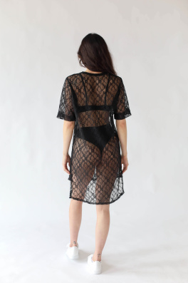 GoldBee Čipkový Prehoz Black (Barva Black, Velikost S)