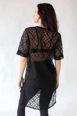 GoldBee Čipkový Prehoz Black (Barva Black, Velikost S)