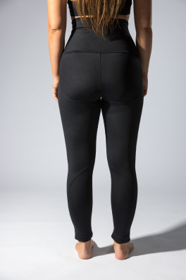GoldBee Legíny Anticelulitída Lycra Black (Barva Black, Velikost XXL)
