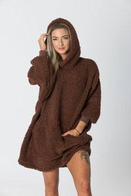 GoldBee Mikina Doba Ľadová Chocolate (Barva Chocolate, Velikost XL-4XL)