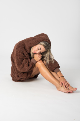 GoldBee Mikina Doba Ľadová Chocolate (Barva Chocolate, Velikost XL-4XL)