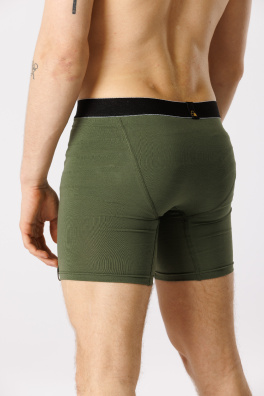GoldBee Boxerky Dlhé Army (Barva Army, Velikost L)