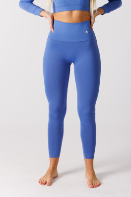 GoldBee Legíny Sťahujúce Pas Lycra AirForce Blue (Barva Airforce Blue, Velikost L)