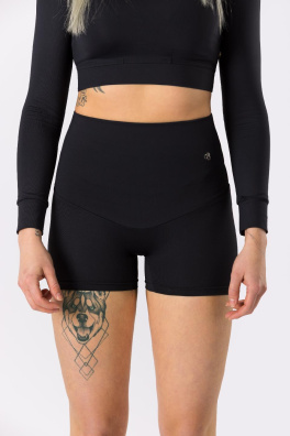 GoldBee Krátke Kraťasky Sťahujúce Celé Brucho Black (Barva Black, Velikost L)