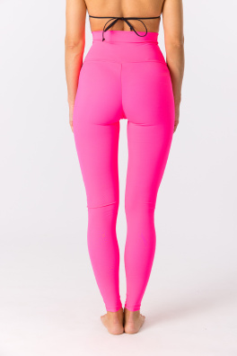 GoldBee Legíny Tenké Neon Pink (Barva Neon Pink, Velikost L)