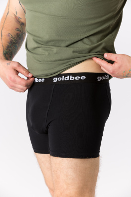 GoldBee Boxerky Logo Black (Barva Black, Velikost L)