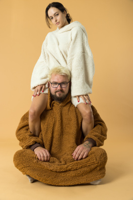 GoldBee Mikina Doba Ľadová Naturels (Barva Naturels, Velikost XL-4XL)