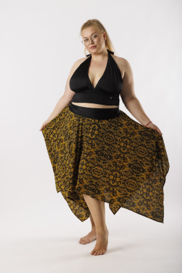 GoldBee Prehoz Na Plavky A Sukne Yellow (Barva Yellow, Velikost XL-XXL)