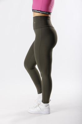 GoldBee Legíny Sťahujúce Pas Lycra Army (Barva Army, Velikost 4XL)