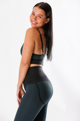 GoldBee Legíny Sťahujúce Pas Horny Lycra Onyx (Barva Onyx, Velikost L)