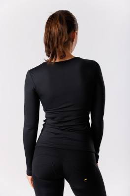 GoldBee Sťahovacie Tričko Mesh S Dlhým Rukávom Black (Barva Black, Velikost 3XL)