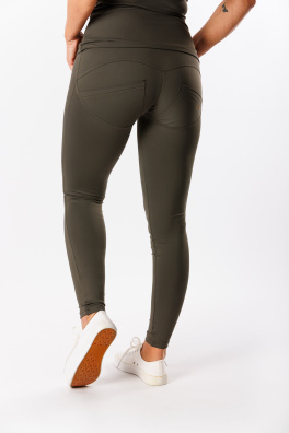 GoldBee Legíny Push-Up Pro Lycra Army (Barva Army, Velikost 3XL)