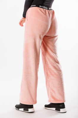 GoldBee Fluffy Nohavice Salmon (Barva Salmon, Velikost L)