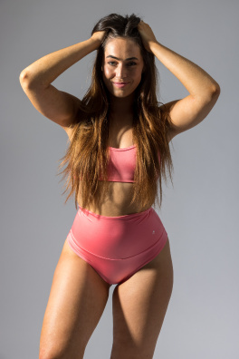 GoldBee Plavky Sťahovacie Brazílky Losos (Barva Losos, Velikost S)