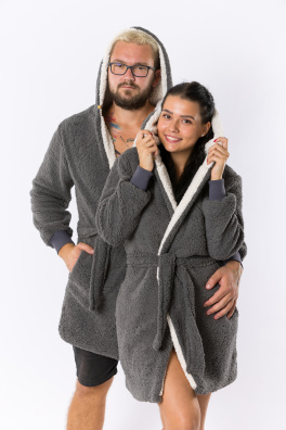 GoldBee Kabát Doba Ľadová Grey (Barva Grey, Velikost XL-XXL)