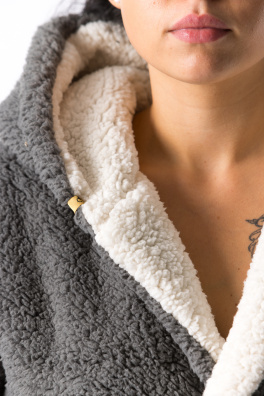 GoldBee Kabát Doba Ľadová Grey (Barva Grey, Velikost XL-XXL)