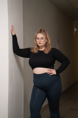 GoldBee Legíny 7/8 Sťahujúce Pas Lycra Black (Barva Black, Velikost L)