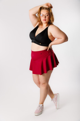 GoldBee Plavky Sťahovacia Sukňa Brazílky Bordo (Barva Bordo, Velikost 3XL)