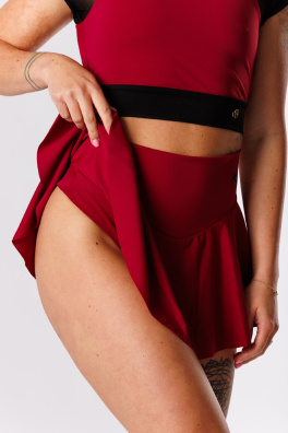 GoldBee Plavky Sťahovacia Sukňa Brazílky Bordo (Barva Bordo, Velikost 3XL)