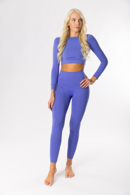 GoldBee Legíny Sťahujúce Celé Brucho Lycra AirForce Blue (Barva Airforce Blue, Velikost L)