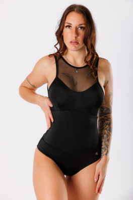 GoldBee Jednodielne Plavky Podrží Prsia A Uľaví Chrbtom Black (Barva Black, Velikost 3XL)