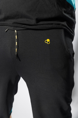 GoldBee Pánske Kraťasy Black and Blue (Barva Black, Velikost S)