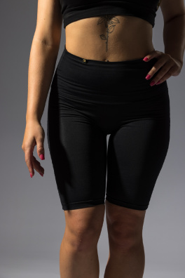 GoldBee Kraťásky Krajka Line Dlouhé Black (Barva Black, Velikost L)