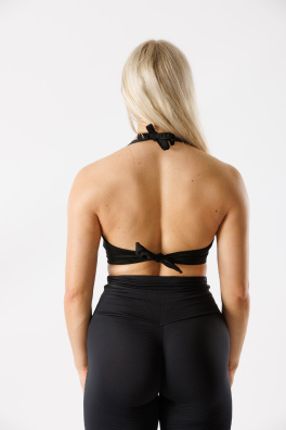 GoldBee Plavky Vrchný Diel Triangle Black (Barva Black, Velikost L)