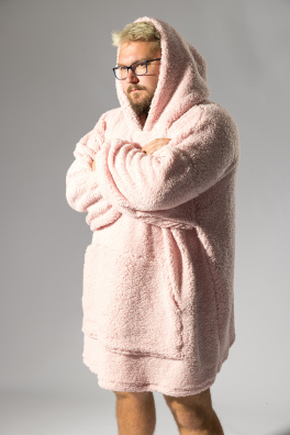 GoldBee Mikina Doba Ľadová Pink (Barva Pink, Velikost XL-4XL)