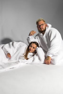 GoldBee Mikina Doba Ľadová White (Barva White, Velikost XL-4XL)