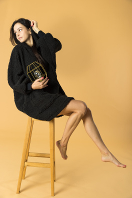 GoldBee Mikina Doba Ľadová Black (Barva Black, Velikost XL-4XL)