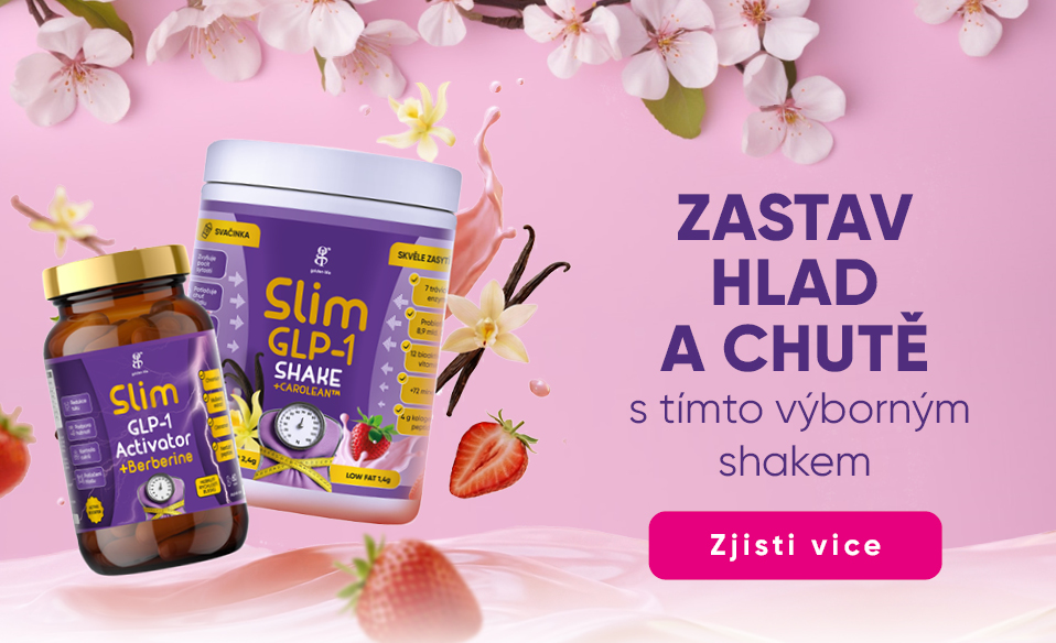 Slim GLP-1 Shaker Duo s príchuťou vanilka-jahoda