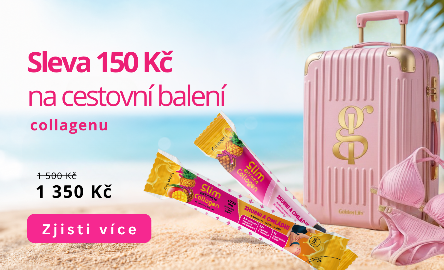 Sleva na cestovní balení 150 Kč