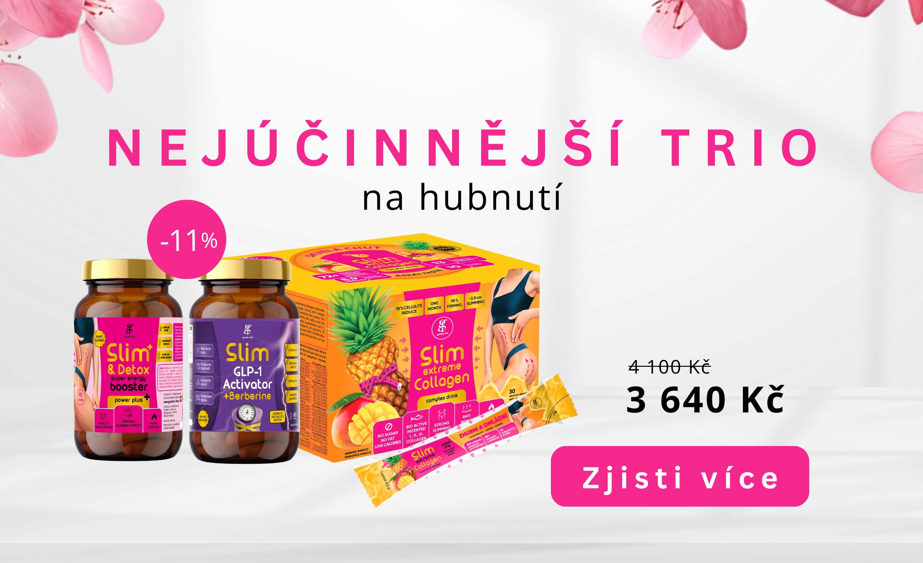 Hubnoucí Trio Box mango s GLP-1