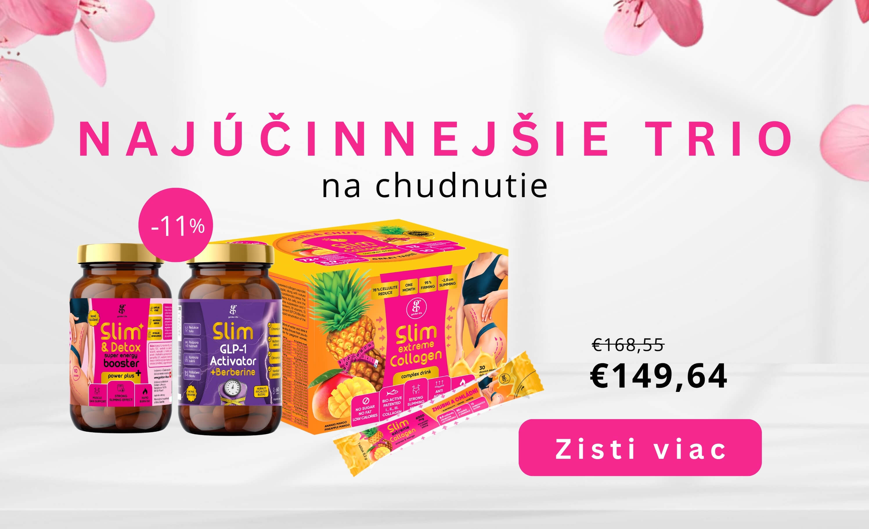 Hubnoucí Trio Box mango s GLP-1
