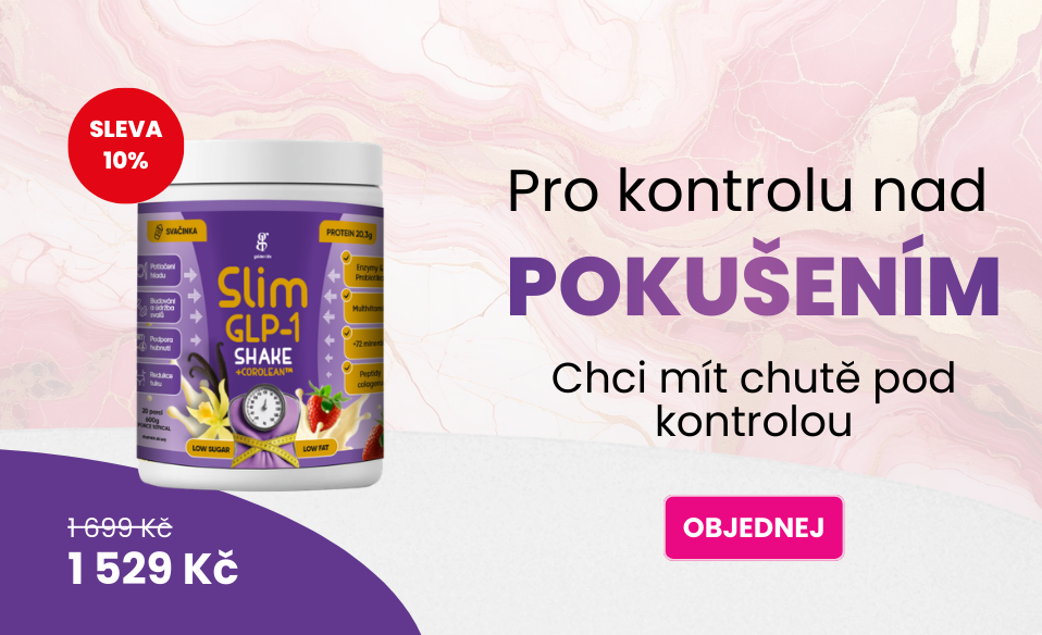 Svačinka Slim GLP-1 Shake s příchutí vanilka-jahoda
