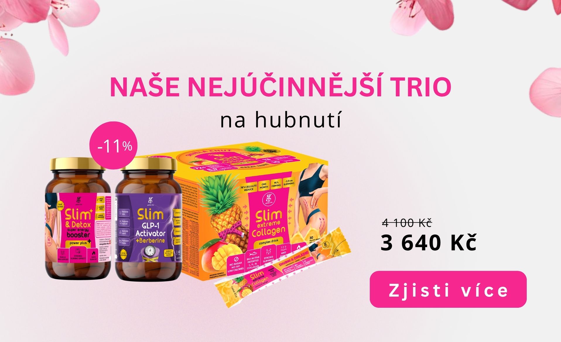 Hubnoucí Trio Box mango s GLP-1